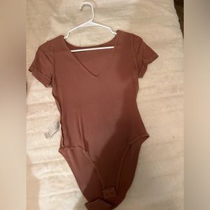 V Neck bodysuit top